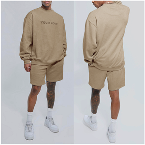 Conjunto Deportivo Informal para Hombre, Traje de Verano de Manga Corta, Conjunto de 2 Piezas, Camiseta y Pantalones Cortos, Conjunto Informal para Hombre - Product Image 2