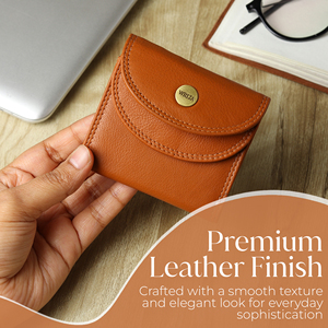 WRIZA Genuine Leather Wallet <b>Men</b> Textured Leather <b>Purse</b> RFID Blocking Open Multiple Card Slots Coin Pocket Compact Handheld - Product Image 2