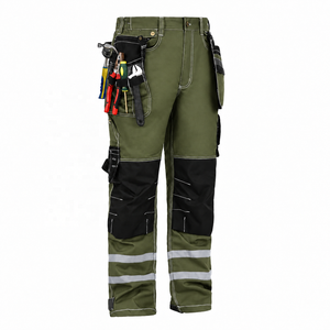 TESSUTO Men's ANSI Class 3 Multi Pocket Reflective High Visibility <b>Waterproof</b> <b>Cargo</b> Safety <b>Pants</b> Customized Logo Industrial - Product Image 1