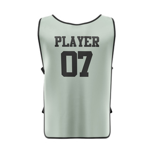 Custom <b>Logo</b> Printed Men's Soccer Bib Shirts 100% Polyester Ecofriendly Moisture Wicking Quick Dry Breathable Club Football Bibs - Product Image 3