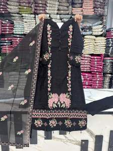 COLECCIÓN EID *TEJIDO DE ALGODÓN DE CALIDAD EXTRA FINA* *TRABAJO DE HILOS Y LENTEJUELAS CON ADORNOS* *TEJIDO DE RED DE ALGODÓN CON DUPATTA BORDADA* - Product Image 2