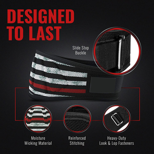 Ceinture de musculation ajustable en néoprène, soutien lombaire respirant et durable pour adultes, toutes saisons, Rhino Fitness - Product Image 6