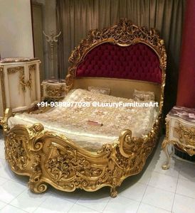 Luxury Modern Round <b>Bed</b> with Crown Design <b>Queen</b> <b>Size</b> Teak Wood Material <b>for</b> <b>Sale</b> - Product Image 2