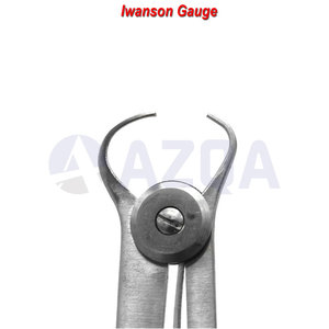 Jauge à ressort en acier inoxydable Iwanson, calibre de mesure, instrument de mesure de l'épaisseur des couronnes dentaires - Product Image 2