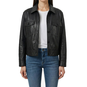 Formal Natural Color 2026 Collection Luxurious Customizable Men's Cow Skin Jacket High Street Style Stand Collar Windproof Quick - Product Image 6