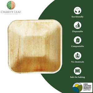 Ciotola Quadrata Monouso in Foglia di Palma Naturale da 5 Pollici - Product Image 5