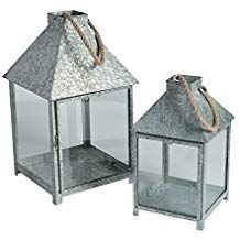 Lanternes décoratives en acier galvanisé et en verre, écologiques, faites à la main, décoration d'intérieur pour Noël, nouveauté - Product Image 3