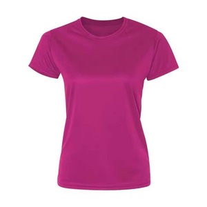 T-shirts de sport pour femmes en mélange de spandex, personnalisables avec logo, respirants, pour l'été, vente en gros, vêtements de sport pour femmes. - Product Image 1