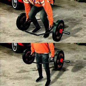 For Olympic Hex <b>Bar</b> with 1000lbs <b>Weight</b> Capacity Knurled Handles for Bodybuilding Training Barbells Product Category - Product Image 4