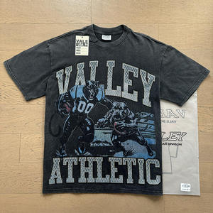 เสื้อยืดคอตตอน 100% สไตล์เรโทร ลายเพชรปั๊มร้อน แขนสั้น ลำลอง วินเทจ สตรีทแวร์ รับทำโลโก้ตามสั่ง ขายส่ง OEM ODM - Product Image 4
