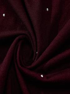 Wholesale Rhinestone Custom Graphic <b>Men's</b> <b>shirts</b> Oversized <b>Burgundy</b> Heavy Cotton Crystal Embellished Streetwear Loose Fit Tee - Product Image 6