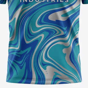 เสื้อฟุตบอลซับลิเมชั่นระบายอากาศได้ดี ซับเหงื่อ สำหรับผู้ชาย รับผลิตตามแบบ OEM พร้อมสกรีนโลโก้ ขายส่ง - Product Image 3