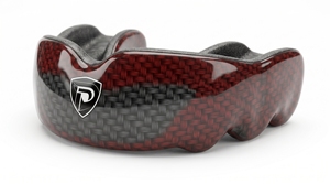 Protège-dents DUMELA INTERNATIONAL rouge et noir camouflage en caoutchouc souple pour entraînement de boxe, unisexe adulte, ajustement personnalisé, protection complète des dents - Product Image 2