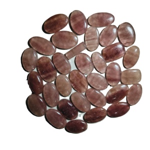 Cabochons de quartz naturel de haute qualité, pierres précieuses en vrac, formes variées, 20-45 mm, 8-12 g, pour la fabrication de bijoux KHUSHI GEMS STONE - Product Image 5