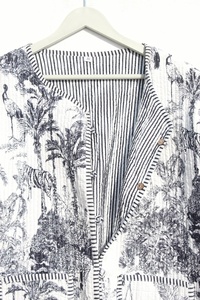 Chaqueta forrada reversible acolchada Chaqueta inusual moderna de retazos para mujer - Product Image 3