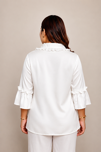 Camisa de Moda para Mujer de Manga Media para Oficina y Atuendos Diarios - Product Image 2