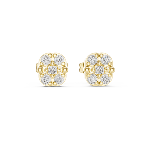 Boucles d'oreilles pendantes en or jaune 10 carats Modern Stone Works pour mariages et anniversaires - Product Image 4