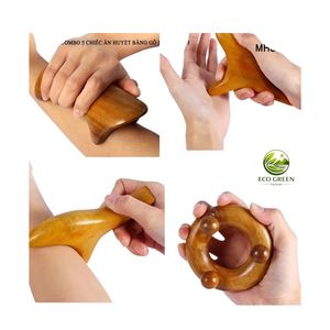 Rodillo de Masaje de Reflexología de Madera Hecho a Mano, Herramienta Natural Artesanal para el Cuidado de los Pies de Vietnam, DIY - Product Image 6