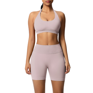 Ensemble de vêtements de sport pour la gym : soutien-gorge de sport et short moulant pour le yoga, tenue décontractée de fitness, ensembles de yoga - Product Image 2