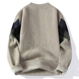 Mens Fisherman Knit Sweater Crew Neck Full Sleeve Thick Winter Sweater Warm Breathable Soft Anti Pilling Sweater Custom Logo OEM - Product Image 5