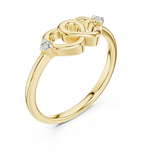Anillo de Compromiso de Oro Amarillo de 14K con Diamante Cultivado en Laboratorio, Redondo, para Mujer |   Diamante Cultivado Nuevo - Product Image 4