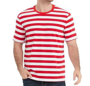 T-shirt décontracté en polyester tricoté respirant à col rond et manches courtes surdimensionné pour homme avec logo frontal - Product Image 1