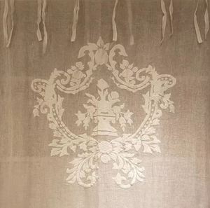 Custom Wholesale Embroidery Modern Classical Floral Hotel <b>Window</b> <b>Curtain</b> Blackout High Shading Natural Linen Ribbon Full Size - Product Image 2