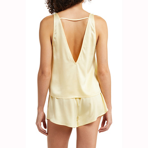 Conjunto de dormir de seda satinada de alta calidad para mujer, lencería sexy, ropa de dormir, vestidos de seda para damas - Product Image 3