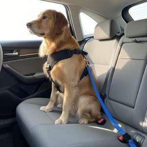 Correa de Seguridad Reflectante Yommy de 2.5110 cm para Mascotas con Adaptador para Cinturón, para Viajes en Auto y Aventuras al Aire Libre - Product Image 2