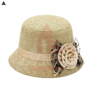 Sombreros de tela de buena calidad hechos en Pakistán para la venta, sombreros de playa para mujer con estampado personalizado. - Product Image 4