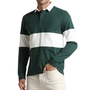 Camiseta Polo de Trabajo Unisex de Diseño Moderno, Tejida, Bordada Personalizada, Transpirable, de Manga Larga, Uniforme de Trabajo - Product Image 5