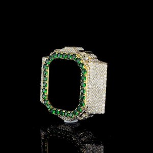 Custom Iced Out Moissanite <b>Case</b> for 5600 - VVS1 Moissanite Diamonds Silver Luxury <b>Watch</b> Cover - Product Image 2