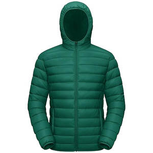 Veste d'hiver matelassée légère à capuche pour homme, pliable, idéale pour la randonnée, les voyages et le camping, fabriquée par l'usine OEM. - Product Image 1