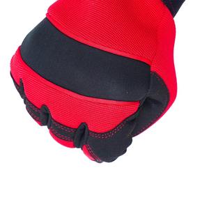 Gants de sécurité en cuir pleine main pour la construction et la mécanique, antidérapants et respirants avec fonctions anti-vibrations - Product Image 3