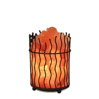 Lampe de sel de l'Himalaya de qualité supérieure, panier en sel de l'Himalaya, panier en fer artisanal, fabricant et grossiste de lampes de sel du Pakistan