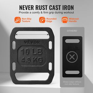 Par de Placas de Hierro Fundido Ajustables de 10 LB para Rucking con Correas Cómodas, Placa Ruck Swi - Product Image 3