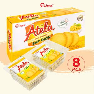 Libra Atela 150g Biscuits croustillants au maïs Halal Cracker au maïs croustillant Goût sucré Produit FMCG Emballé Sachet Boîte Emballage Vietnam - Product Image 2