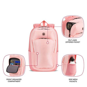 Wholesale Waterproof Nylon Custom Logo Lightweight Backpack 15.6 Inch <b>Student</b> Laptop Hiking Travel <b>Luggage</b> <b>Bag</b> USB Camping - Product Image 5