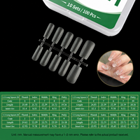 Livraison Globale Rapide – Nouveaux Ongles Press-On Carrés en PMMA à Couverture Complète, Personnalisés, 100 Pièces, Emballage Personnalisé pour Doigts, Vente Chaude