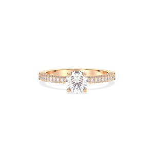 REYES Wholesale Price 14K Solid Gold HPHT CVD Lab Grown Diamond Wedding Promise Gift Ring For Women IGI Certified Jewelry - Product Image 2
