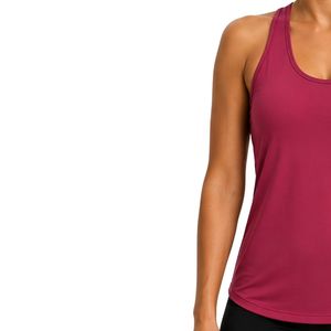 Berry <b>Red</b> Women Racerback Tank Top Printed Sleeveless Gym Yoga Fitness Workout Running Activewear Moisture Wicking Custom OEM - Product Image 3