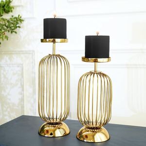 Support de bougie artisanal de luxe en fer forgé, fait main, style vintage, décoratif, pour la maison, l'hôtel et le restaurant - Product Image 1