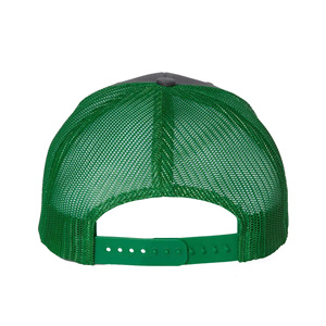 Casquette de sport pour homme en maille à 6 panneaux, bicolore, imprimée, de haute qualité, avec logo brodé, style trucker snapback, idéale pour l'été en extérieur - Product Image 2