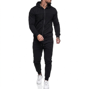 ชุดวอร์มผู้ชายผ้าฝ้าย 100% ระบายอากาศ ป้องกันรังสียูวี มีฮู้ด สำหรับฤดูใบไม้ร่วง/ฤดูหนาว เหมาะสำหรับการฝึกซ้อมและวิ่งจ๊อกกิ้ง - Product Image 2