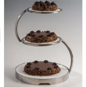 Hout En Metaal Cake Cupcake En Dessert Stand Voor Thee Party Gebak Serveren Groothandel