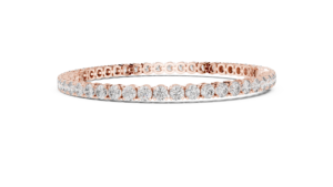 UNIQUE LAB GROWN 7CT CUT DIAMOND Tennis Bracelet <b>Set</b> 18KT Rose Gold Rhodium Plated Third Party Certified Luxury Daily Office - Product Image 3