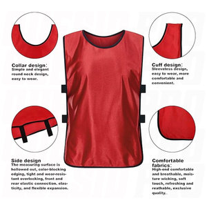 Kids Scrimmage Vests Lightweight Breathable Sport Basketball Pinnies Soccer <b>Bibs</b> <b>Training</b> Practice Jerseys for Youth Boys Girls - Product Image 2
