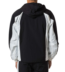 Veste coupe-vent matelassée à capuche pour homme, grande taille, imperméable, respirante, légère, anti-déchirure, avec fermeture éclair, style sportswear - Product Image 2