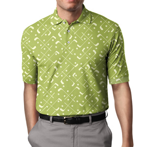 Camiseta Deportiva de Manga Corta para Hombre SOSH4, Estampado Geométrico Verde, Tejido de Punto, Transpirable, Corte Regular - Product Image 2