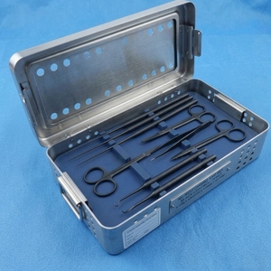 Ensemble d'instruments de chirurgie ORL microscopique certifiés ISO en acier inoxydable massif, réutilisables et stérilisables, garantie 3 ans, 10 pièces - Product Image 1